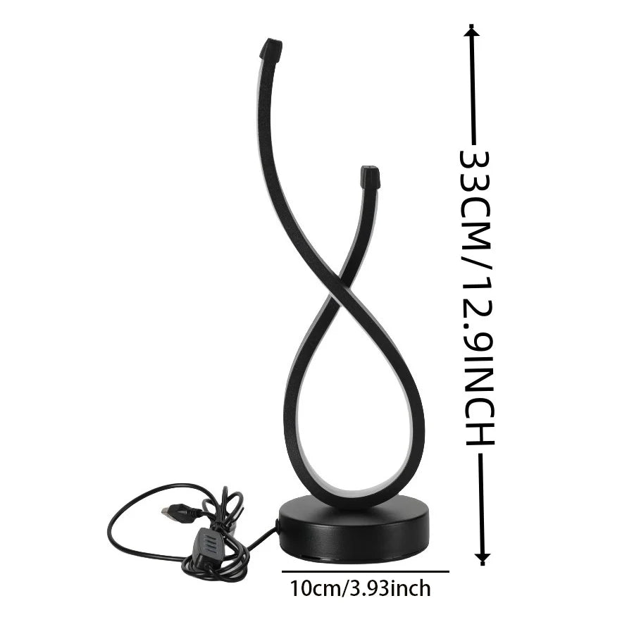 Curved Minimalist Night Lamp